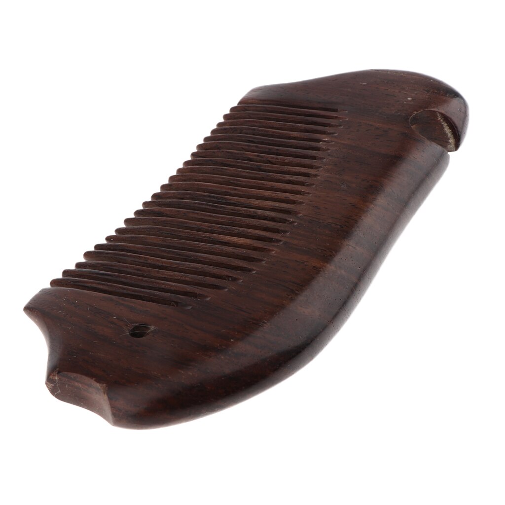 Bolsillo de madera de sándalo Natural, peine para cabello fino con estilo, cepillo antiestático