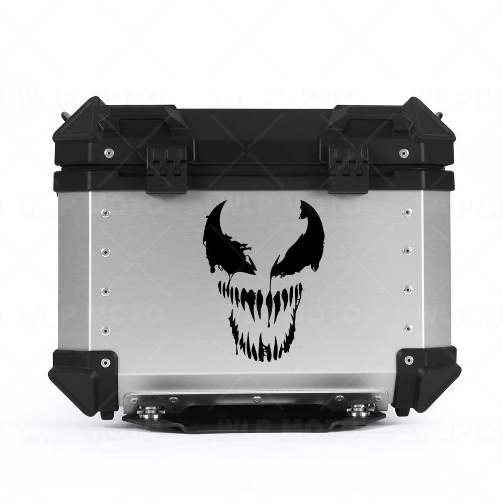 Autocollant de moto fantôme Venom, décalcomanies de décoration pour réservoir de carburant, pare-brise, carrosserie de voiture, fenêtre triangulaire, autocollants imperméables, accessoire