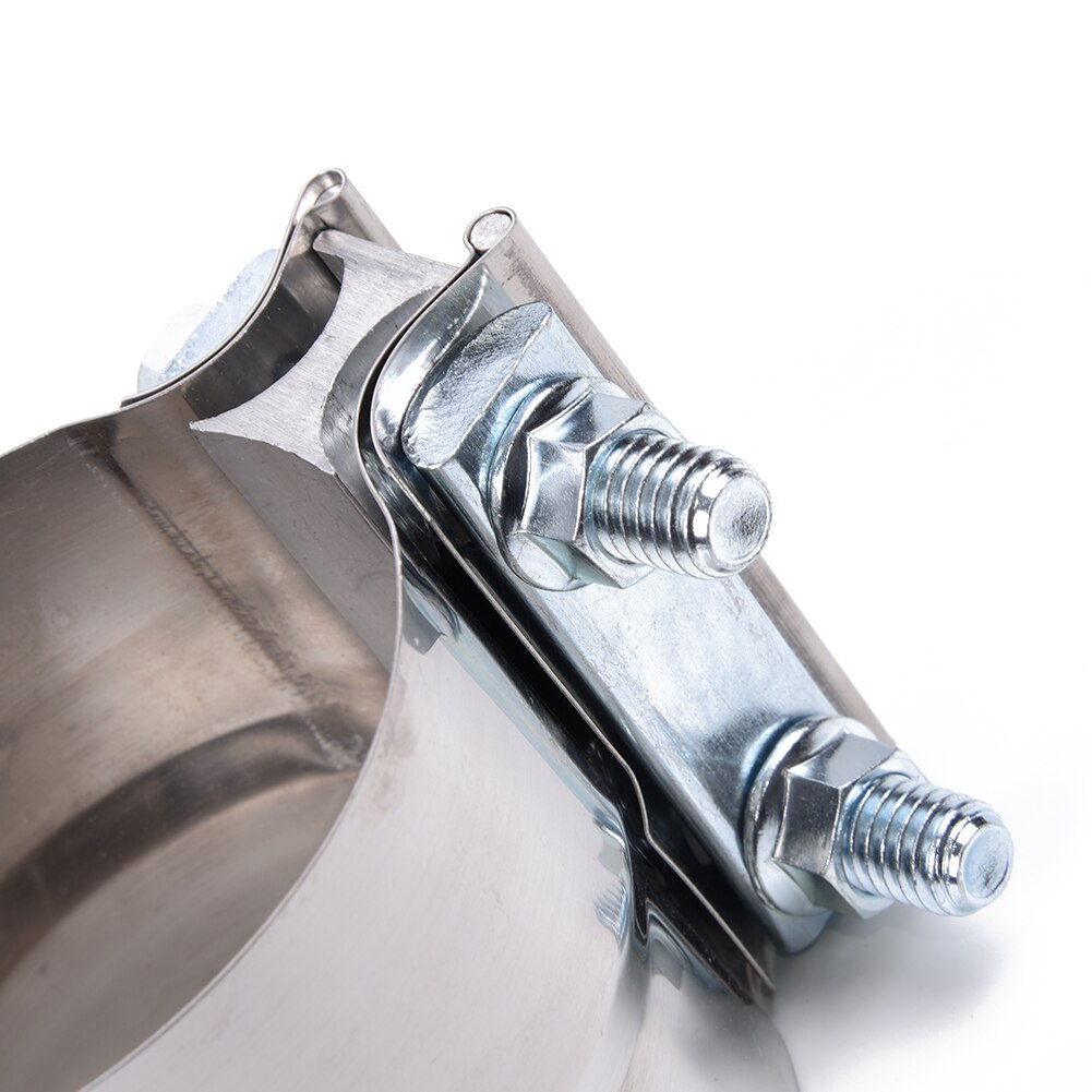 3 inch Exhaust Pipe Clamp Universal Replacement Stainless Steel Silver Parts
