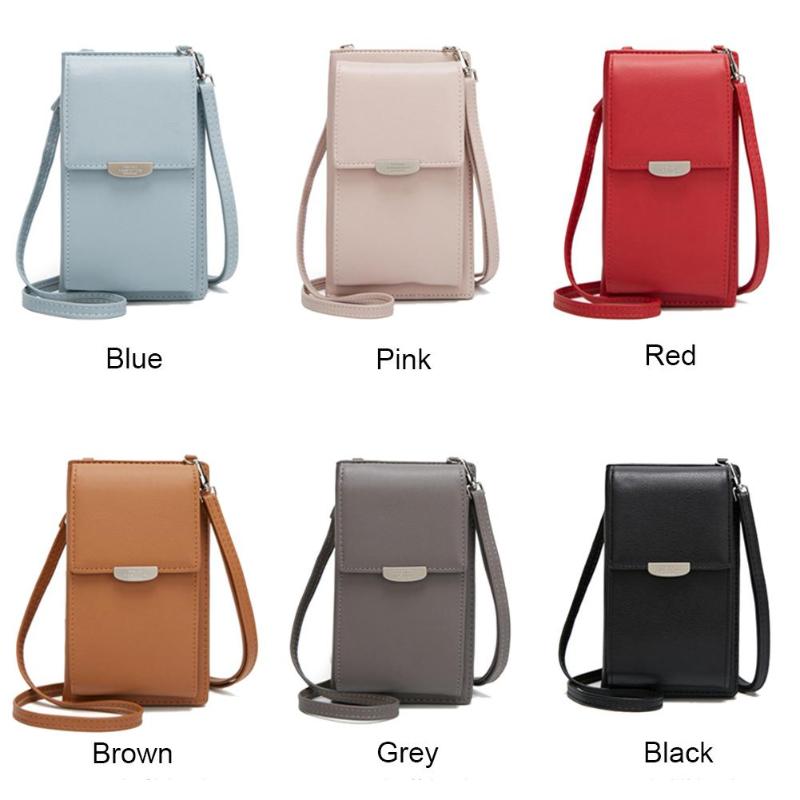 Último dia 70% de desconto! Tudo-em-um crossbody saco de telefone feminino ombro mensageiro bolsa multi-função bolsa carteira saco de cartão