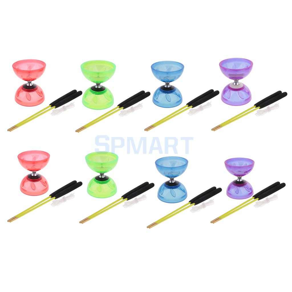 3 Triple Lager Jongleren Diabolo Speelgoed Met String Metal Sticks Kids Chinese Yoyo Professionele Educatief Speelgoed 13/10.5 Cm Diameter