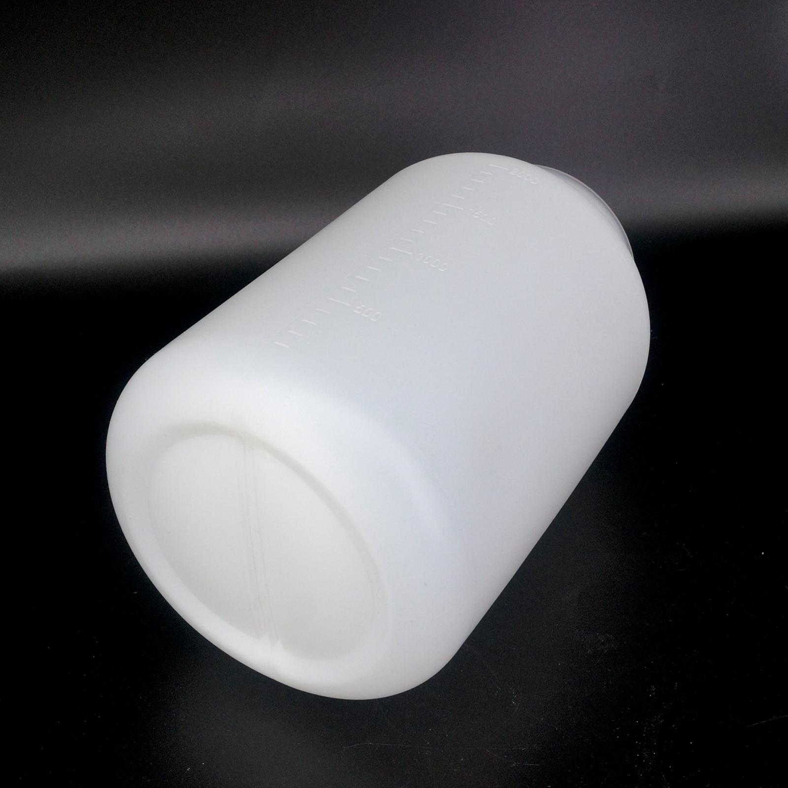 2000ML Plastic Wide Mouth Round Seal Liner Reagent Sample Bottle Graduation