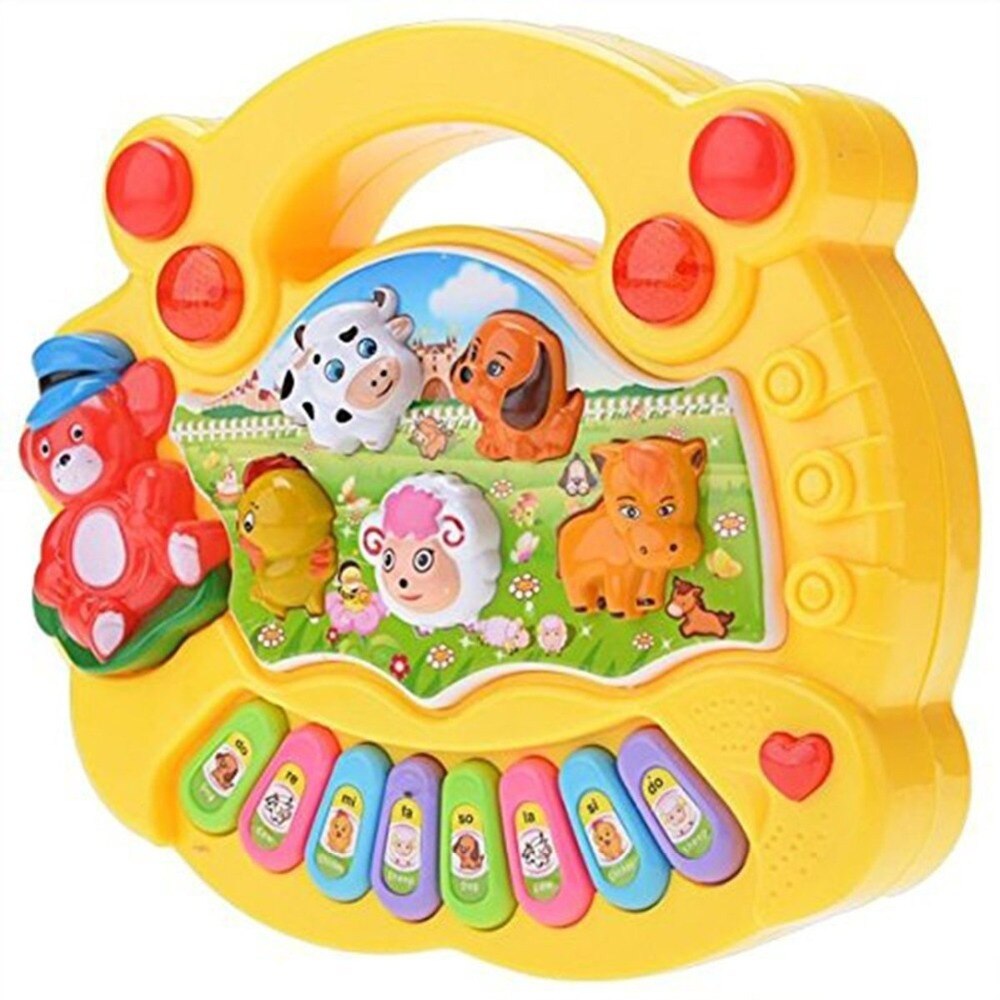 Baby Kids Musical Educatief Piano Animal Farm Developmental Muziek Speelgoed Retail Box