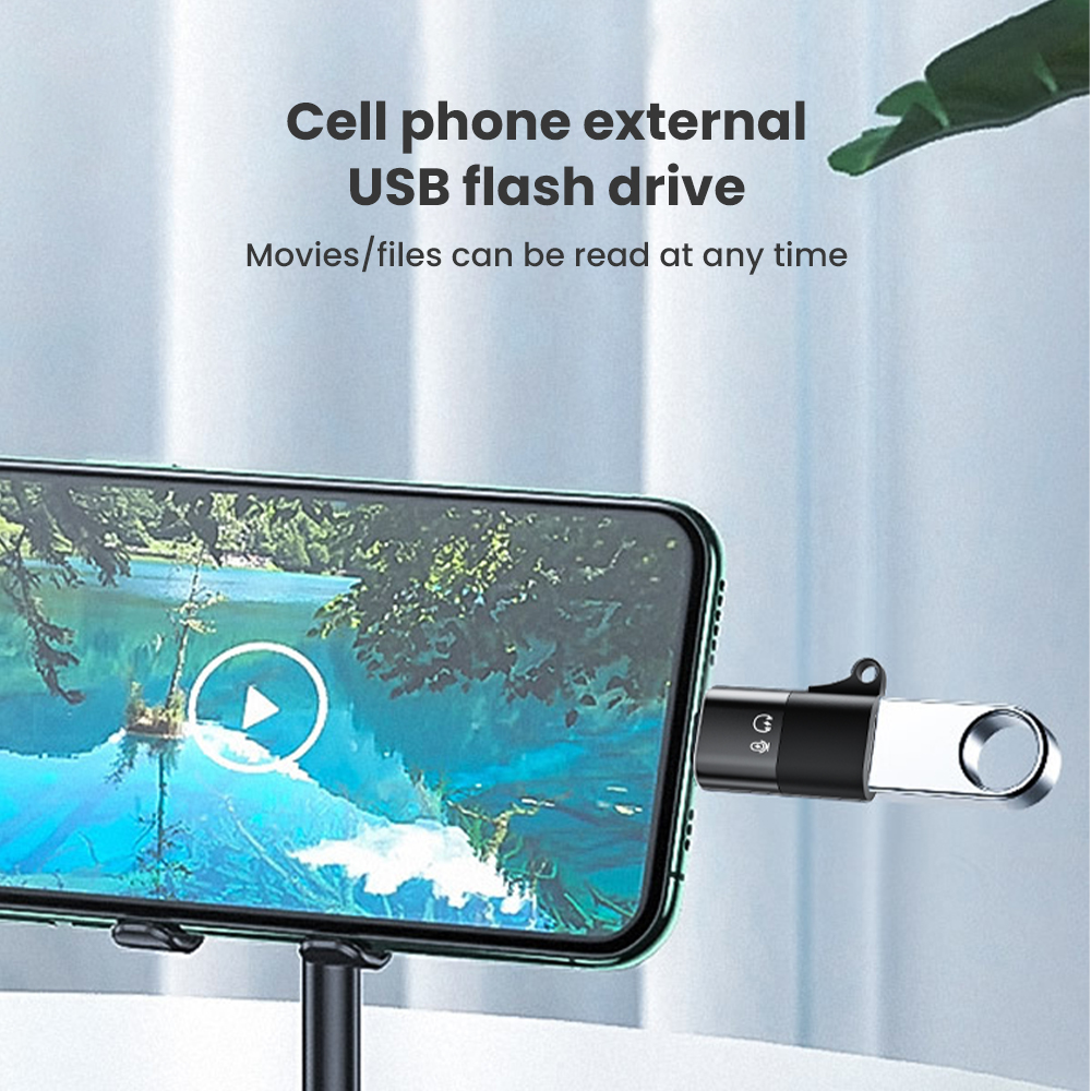 Adattatore Otg USB tipo C a 8 pin per Iphone 13 12 11 Pro Max Xr Convertitore cavo dati di ricarica rapida per auricolare U Disco USB C OTG