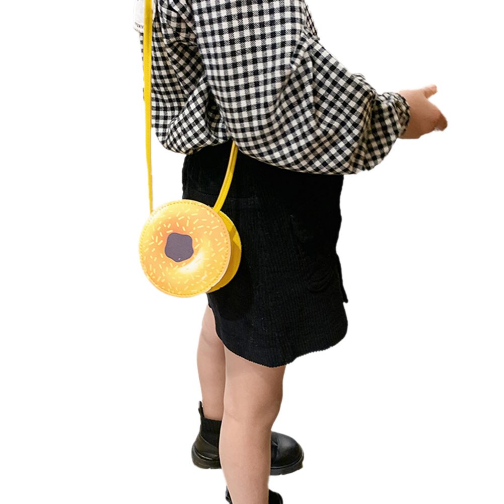 Tegneserie søde skuldertaske pocheret æg læder vandtæt håndtaske tote crossbody taske børn pige afslappet rejse skulder