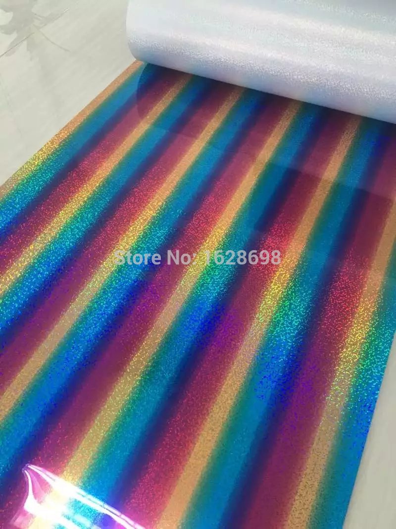 Speacial CDH-20 della banda di colore multi Arcobaleno pellicola di trasferimento di calore per i vestiti o indumento materiale ologramma