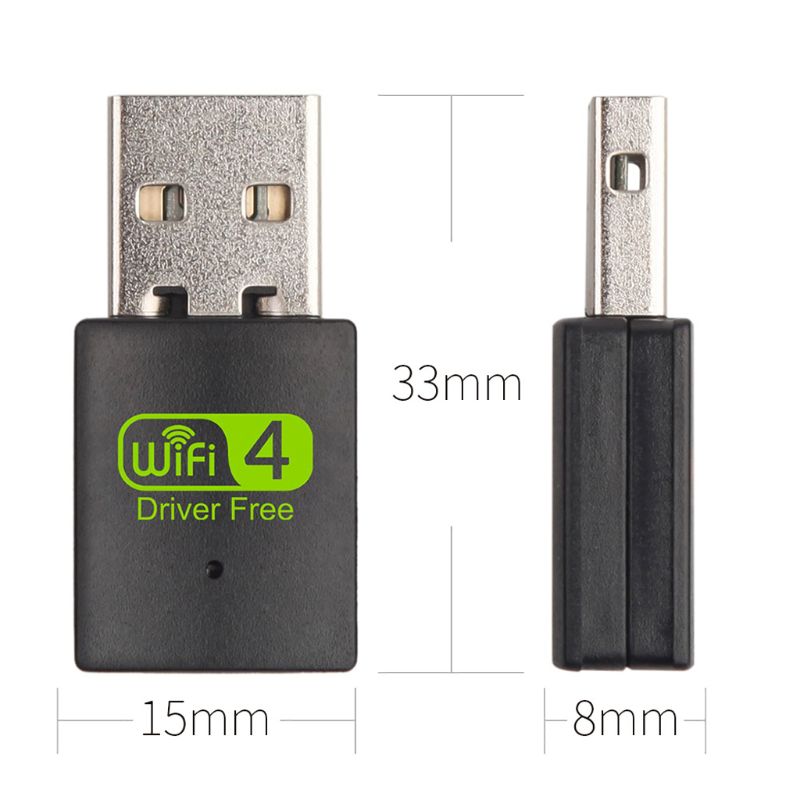 300Mbps Mini USB WiFi Adapter Dongle kabellos LAN Netzwerk Karte Adapter für Schreibtisch-Laptop PC Tablette Fenster 10 8 7 XP Mac OS