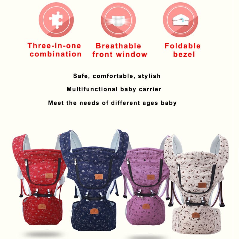 Ergonomische Draagzak Baby Baby Heupdrager Carrier Voorkant Ergonomische Kangoeroe Draagdoek draagdoek voor Baby Reizen