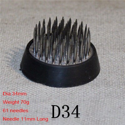 Japanese Ikebana Kenzan Flower Holder Frog Art Fixed Tools Flower Arrangement Round Stainless Steel Pin: D34