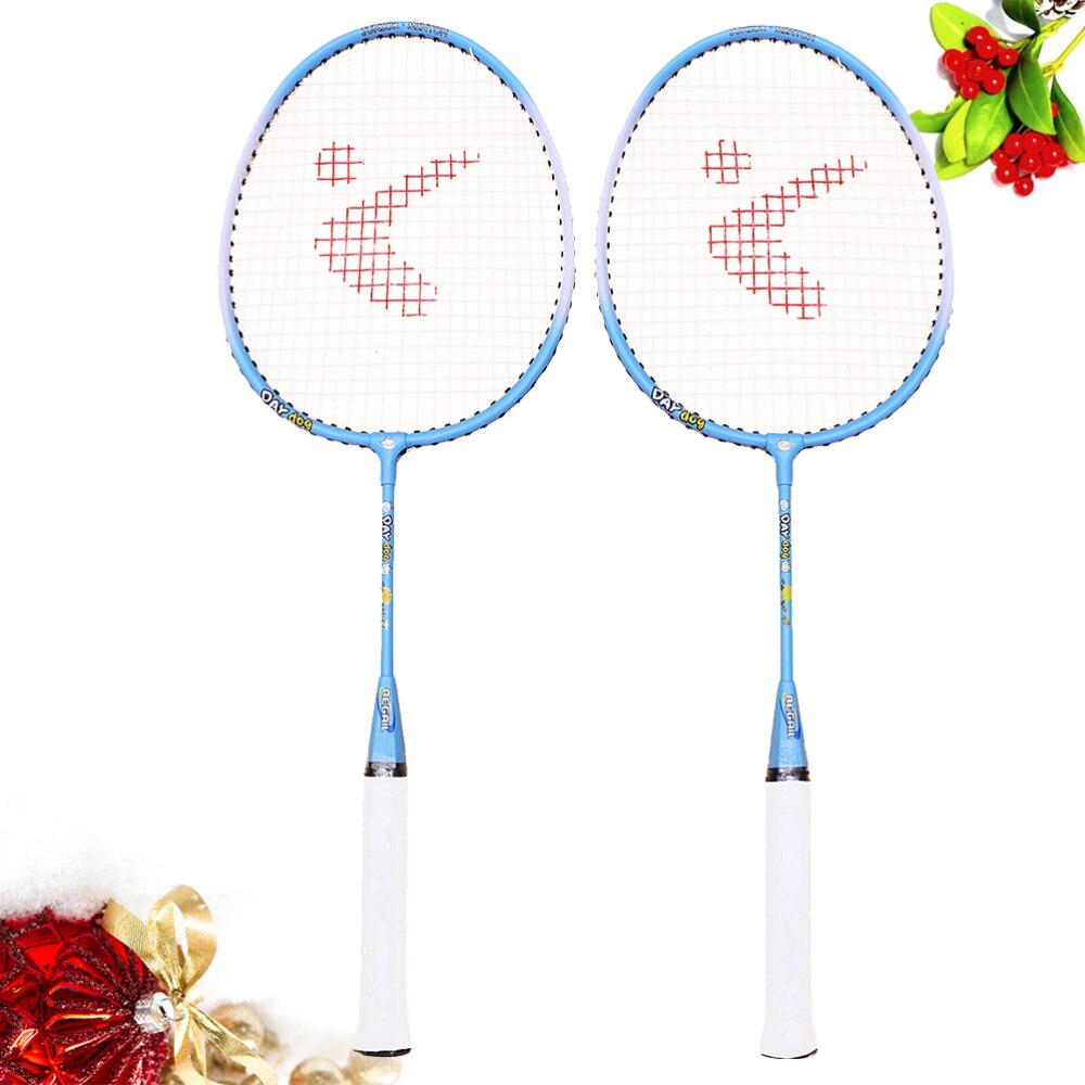1 Pair Badminton Racket Outdoor Cartoon Badminton Set Sport Equipment Sports Racket Training Pat for Children Adult