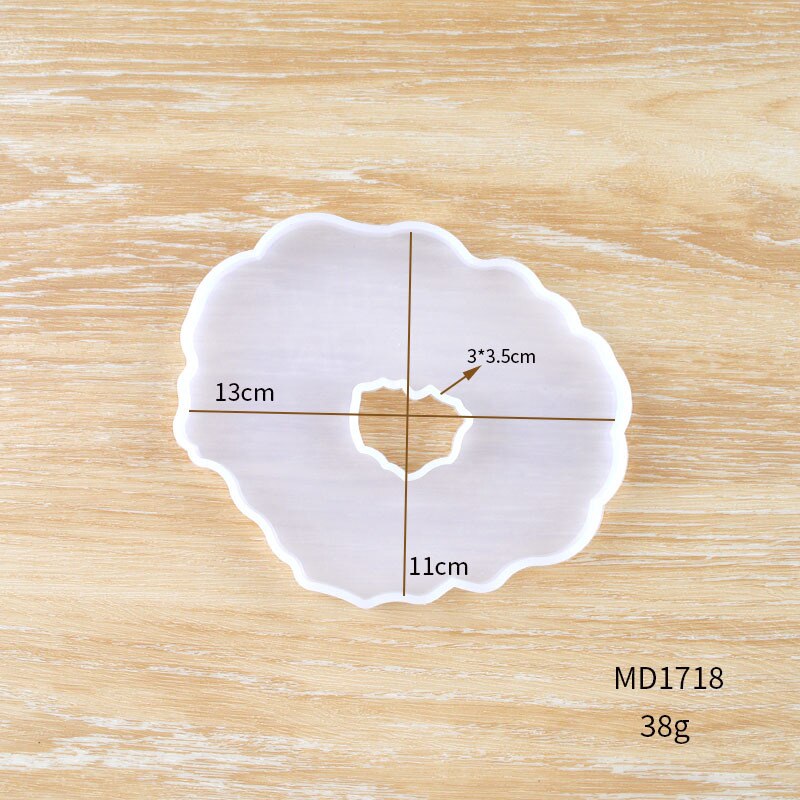 Crystal Resin Coaster DIY Kit Make Your Own Crystal Resin Coaster Individual Table Silicone Mat Placemat Coaster Stand: 09