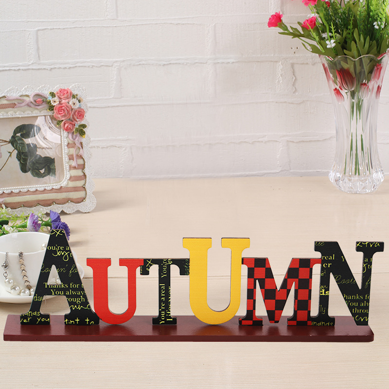 Herfst Thanksgiving Houten Ornamenten Oogstfestival Pompoen Thanksgiving Party Scene Sfeer Layout Interessant Creativ: Light Grey