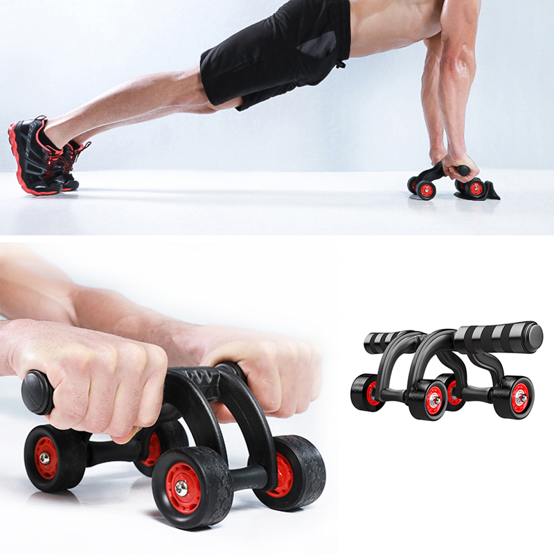 Støjfri abdominalhjul ab rulle med mat til træning fitnessudstyr aparatos para hacer ejercicio power roller