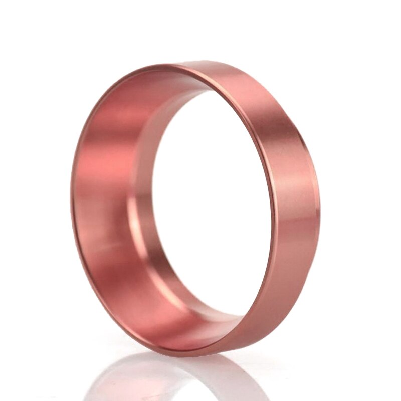 Stainless Steel Coffee Filter Handmade Espresso Dosing Funnel Universal Coffee Cylinder Cachter Powder Dosing Ring Coffee Maker: rose gold / 51mm