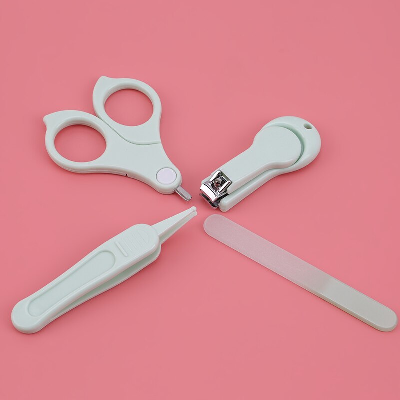 Accessoires voor babynagelverzorging, manicureset, verzorgingsset voor baby's en peuters, nagelknippers, schaar, pincet en nagelvijl, benodigdheden