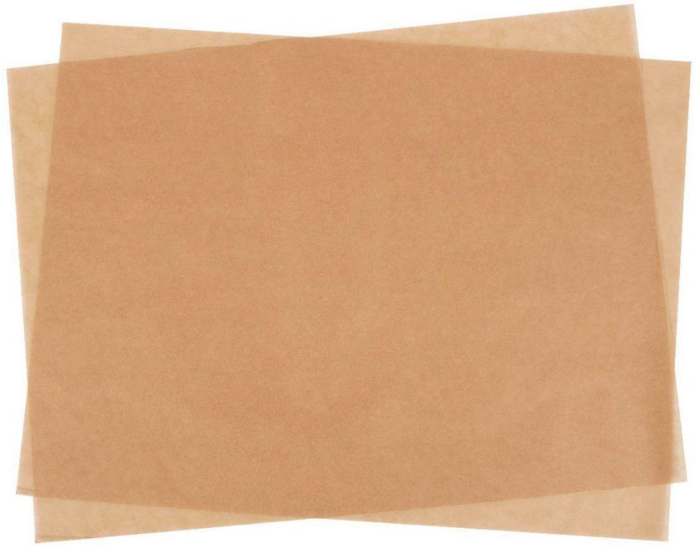 200 Pre-Cut Perkamentpapier-Ongebleekt Perkament Papier Voor Half Vel Pannen-Non-stick Bakken Perkament vel, bruin, 30X40