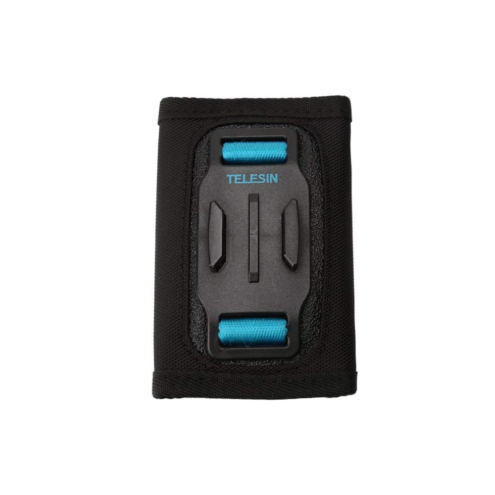 TELESIN fixation rapide bandoulière avec double tête j-crochet sac à dos support de coussin pour GoPro Hero 7 6 5 SJCAM EKEN OSMO ACTION: Strap Mount