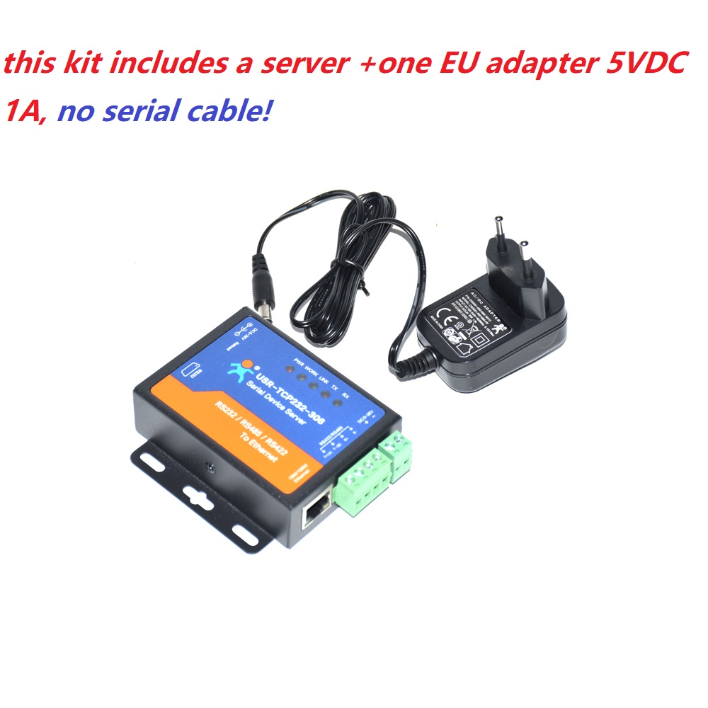 USR-TCP232-306 Seriell zu Ethernet Konverter LAN Ethernet TCP/IP zu RS232 RS485: Weiß