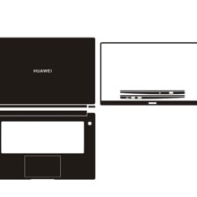 Laptop Carbon Fiber Vinyl Skin Sticker Cover For Huawei Matebook D 15 D15 release