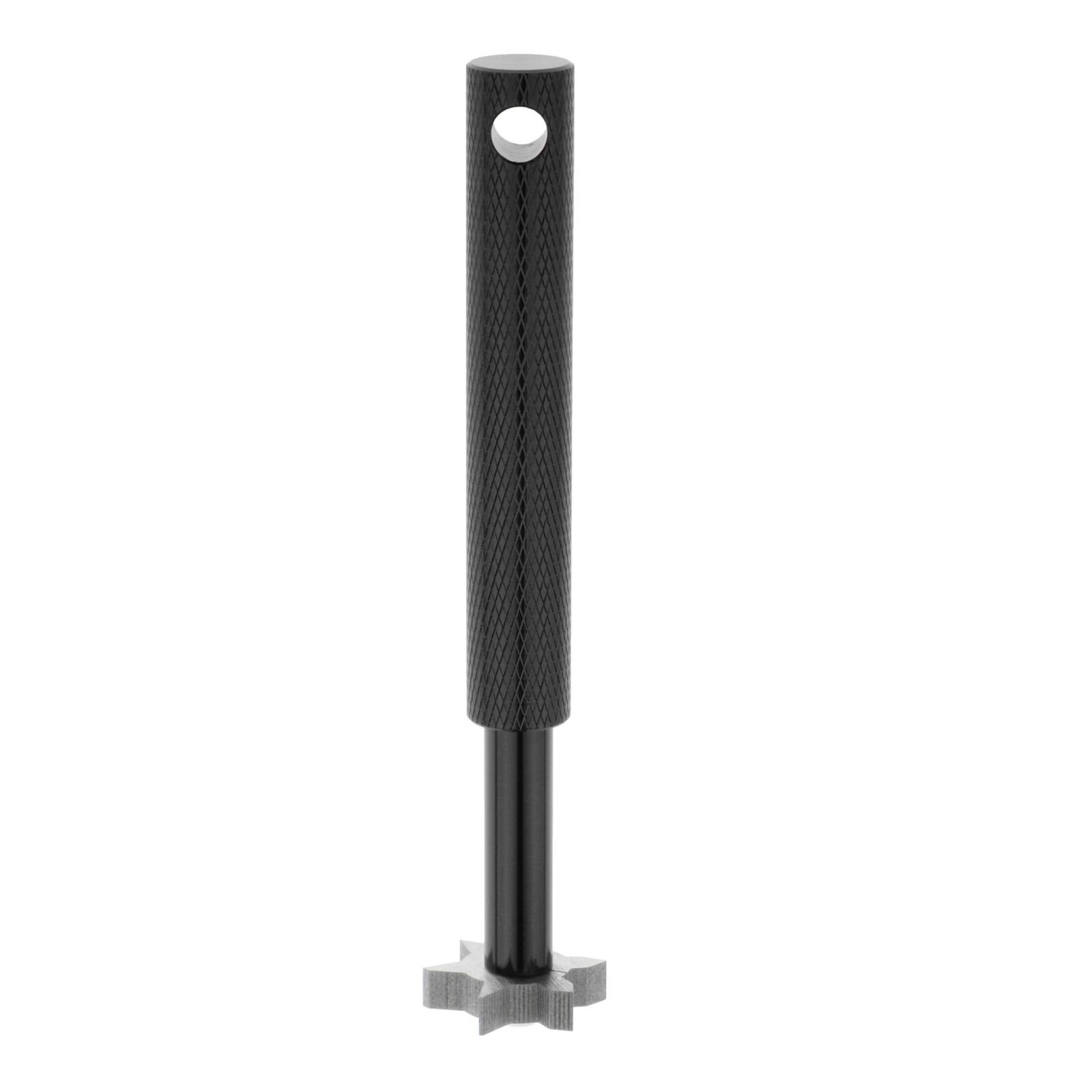 6 Head Lengthen Wedge Iron Golf Club Groove Sharpener Brush Cleaner Regrooving Tool - 6 Head: Black