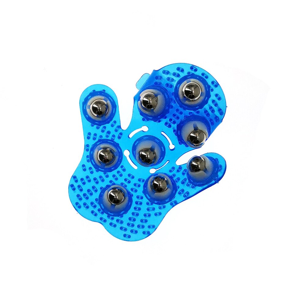 Roller Ball Body Massage Handschoen Spierpijn Relief Relax Anti-Cellulite Massager Voor Hand Nek Schouder Billen Gezondheid zorg: Blue