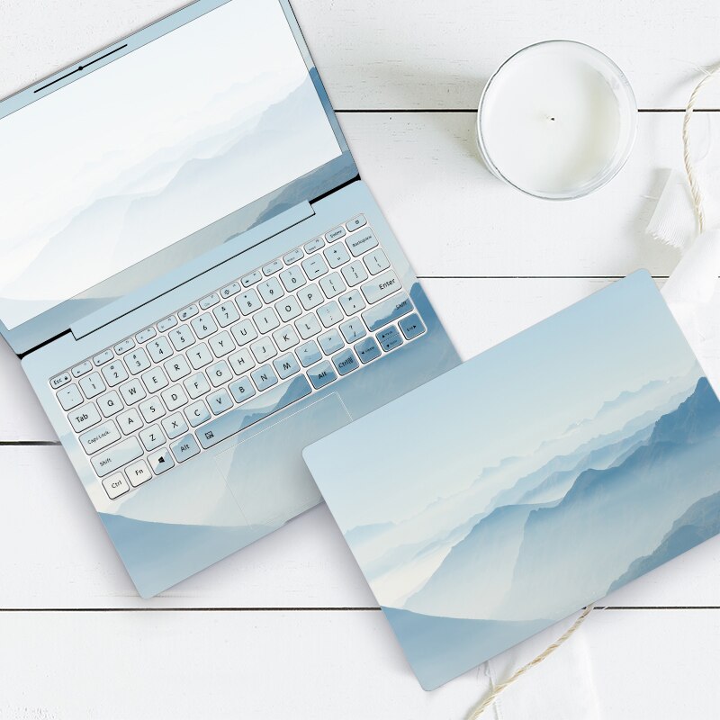 ABC ordinateur portable peau coucher de soleil océan ciel ordinateur portable autocollants décoratifs pour macbook Air xiaomi lenovo hp15 acer vinyle autocollant clavier