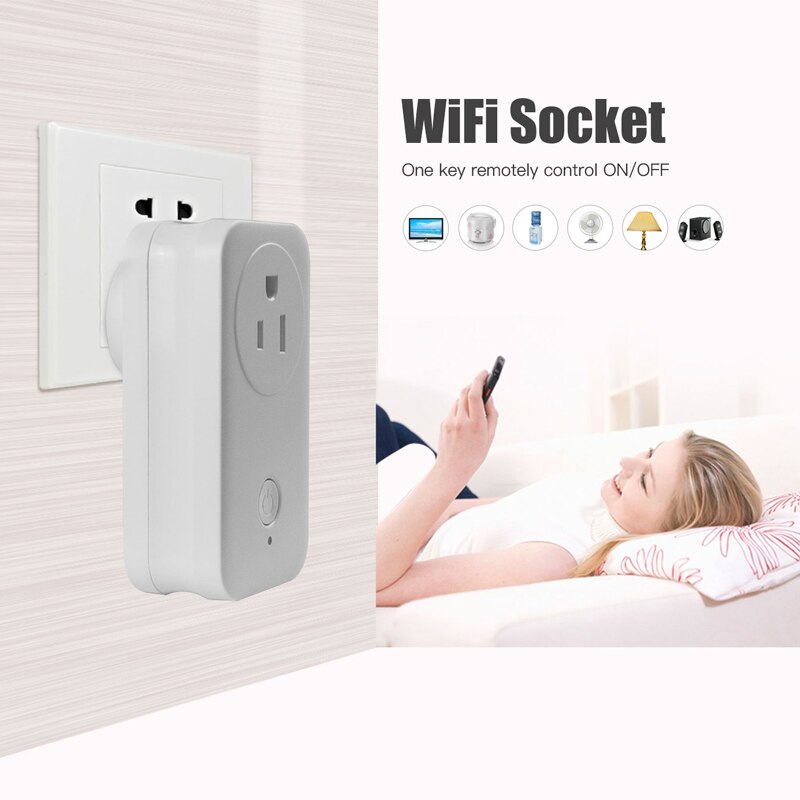 Power Switch Socket Outlet Plug with US/AU/UK/EU Plug Standard Support Apple Homekit WiFi Smart Socket for WS2