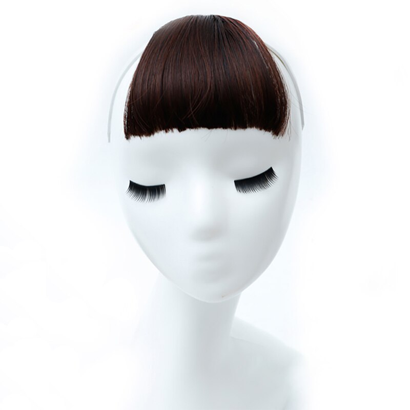 TALANG Women's short bangs top hair extension hair accessories natural and seamless breathable synthetic hair: L6-142