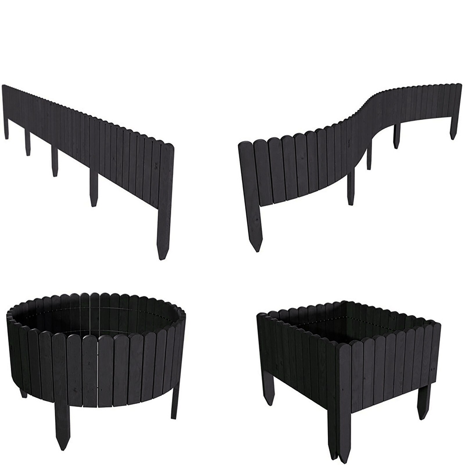 in stock Log Roll Border As Easy Plug-in Fence Support And