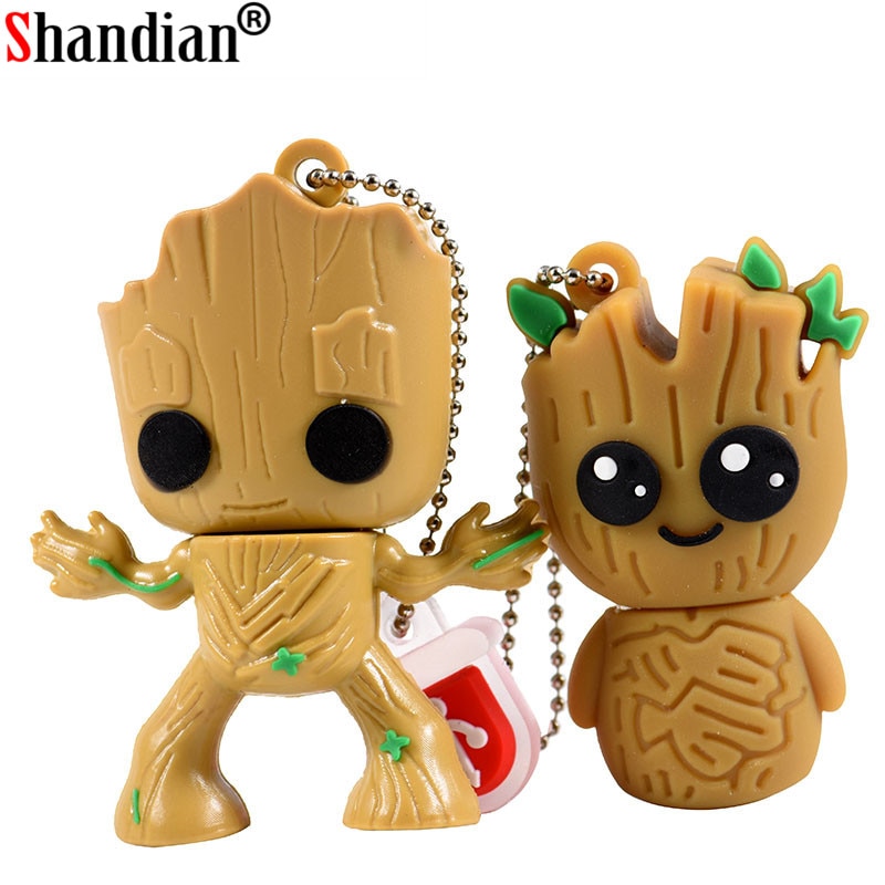 SHNADIAN del fumetto Bello Groot usb flash drive disk super heros memory stick Pen drive 4gb 8gb 16gb 32gb 64gb Creativo pendrive