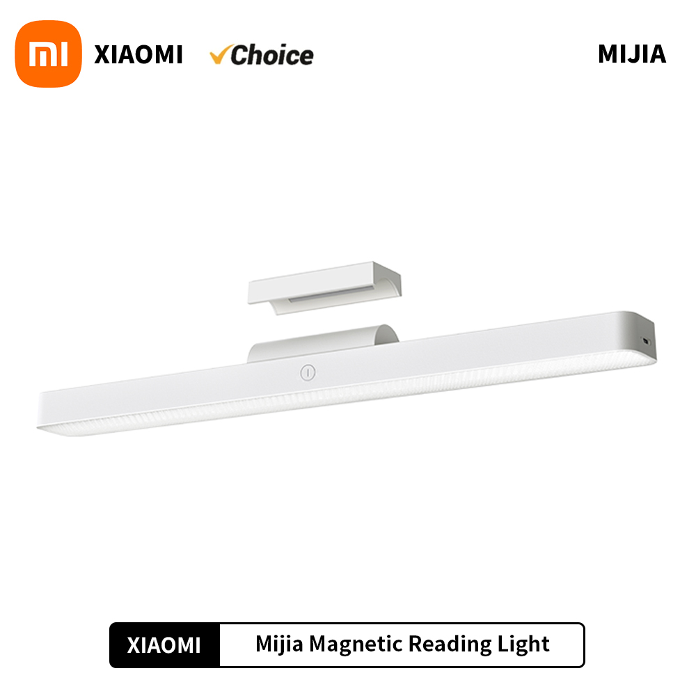 Lâmpada de leitura magnética Xiaomi Mijia, lâmpada estendida, Ra90, 2000mAh, luz uniforme, lâmpada ajustável, 3 engrenagens, 150lm, 36cm