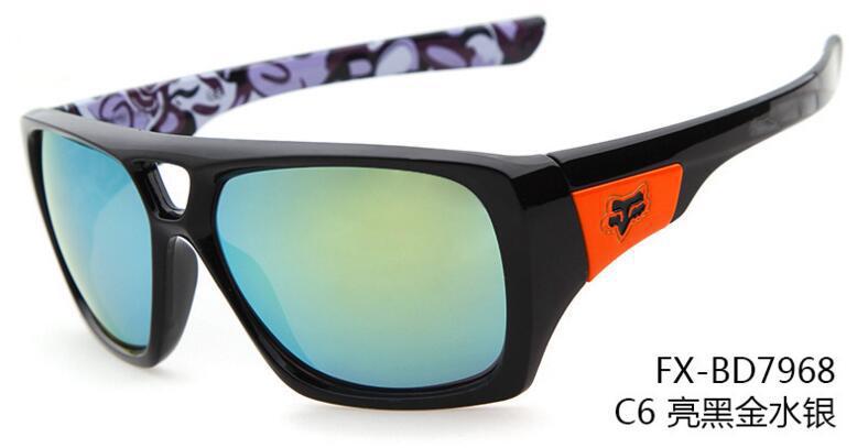 Gafas de sol Fox para hombre y mujer, nuevas gafas de sol para exteriores, , gafas de sol para ciclismo, , 7968: 6