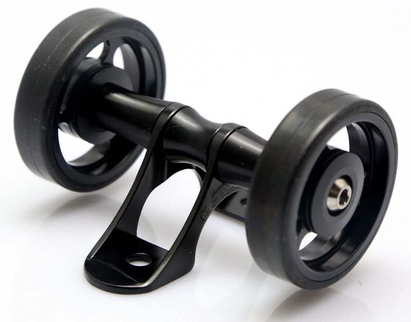 Brompton stænkskærmlejer med ewheels ruller dobbelt: Sort