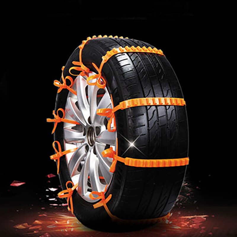 10Pcs Universal Car Winter Wheel Tire Snow Chains Snow Tire Anti-skid Chains Wheel Tyre Cable Belt Winter Outdoor Emergency Tool