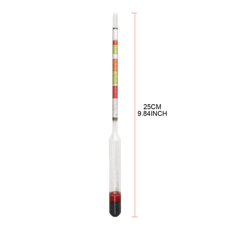 2pcs Triple Scale Hydrometer Self Brewed Wine Sugar Meter for Home Making Beer J6PC