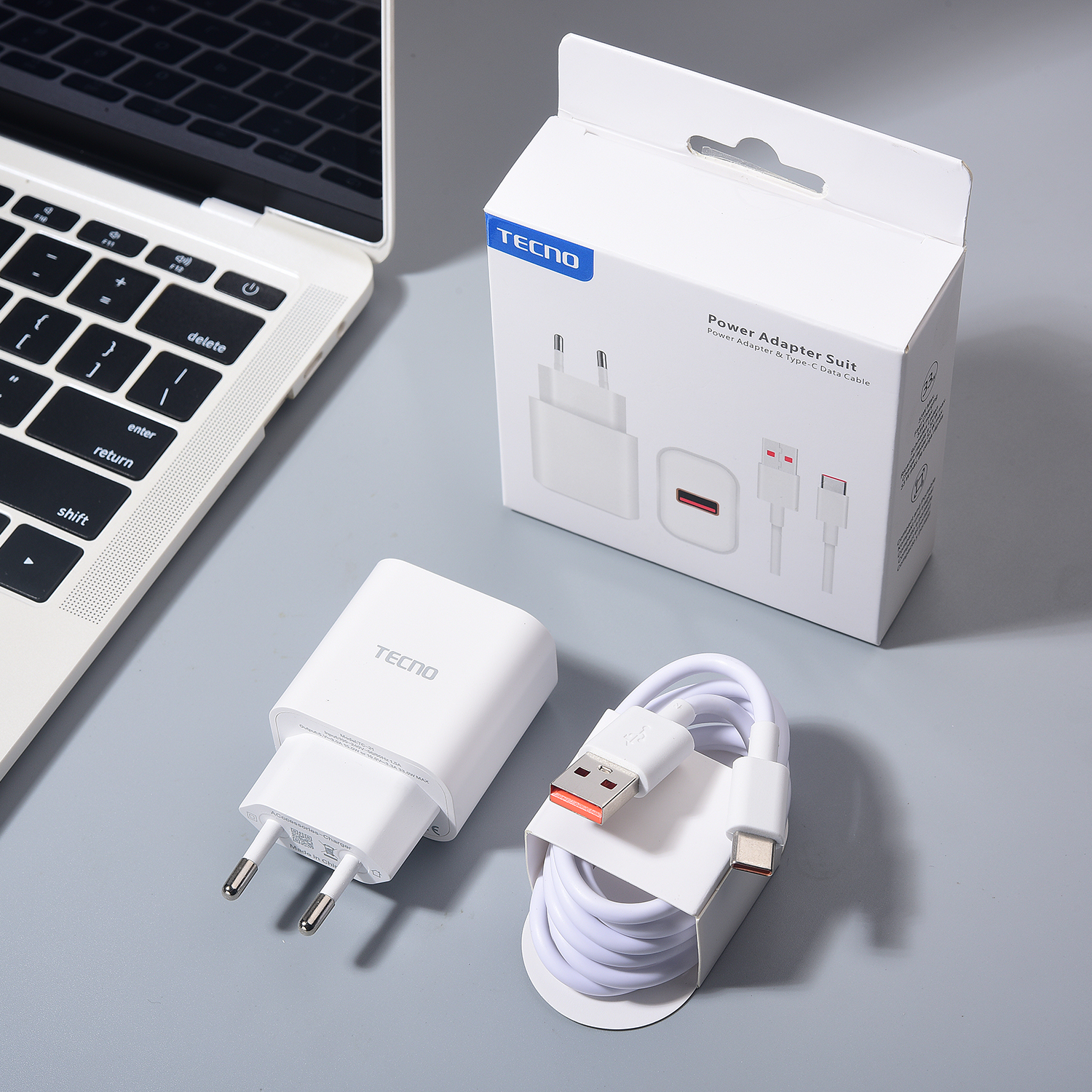 Tecno 33W Super Fast Charger EU Plug Power Adapter 1M USB C Cable For Tecno Spark 30 20 Pro Pro+ 5G Camon 20 30S 40 Pro Pova 6: Default Title
