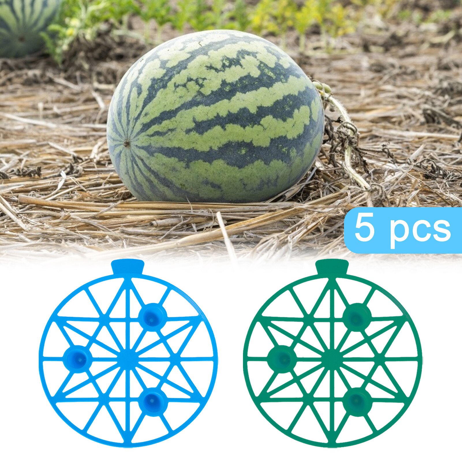 5pc Plastic Watermelon Cradle Potato Strawberry Planter Planting Container Multi-mouth Container Holder Support Protector