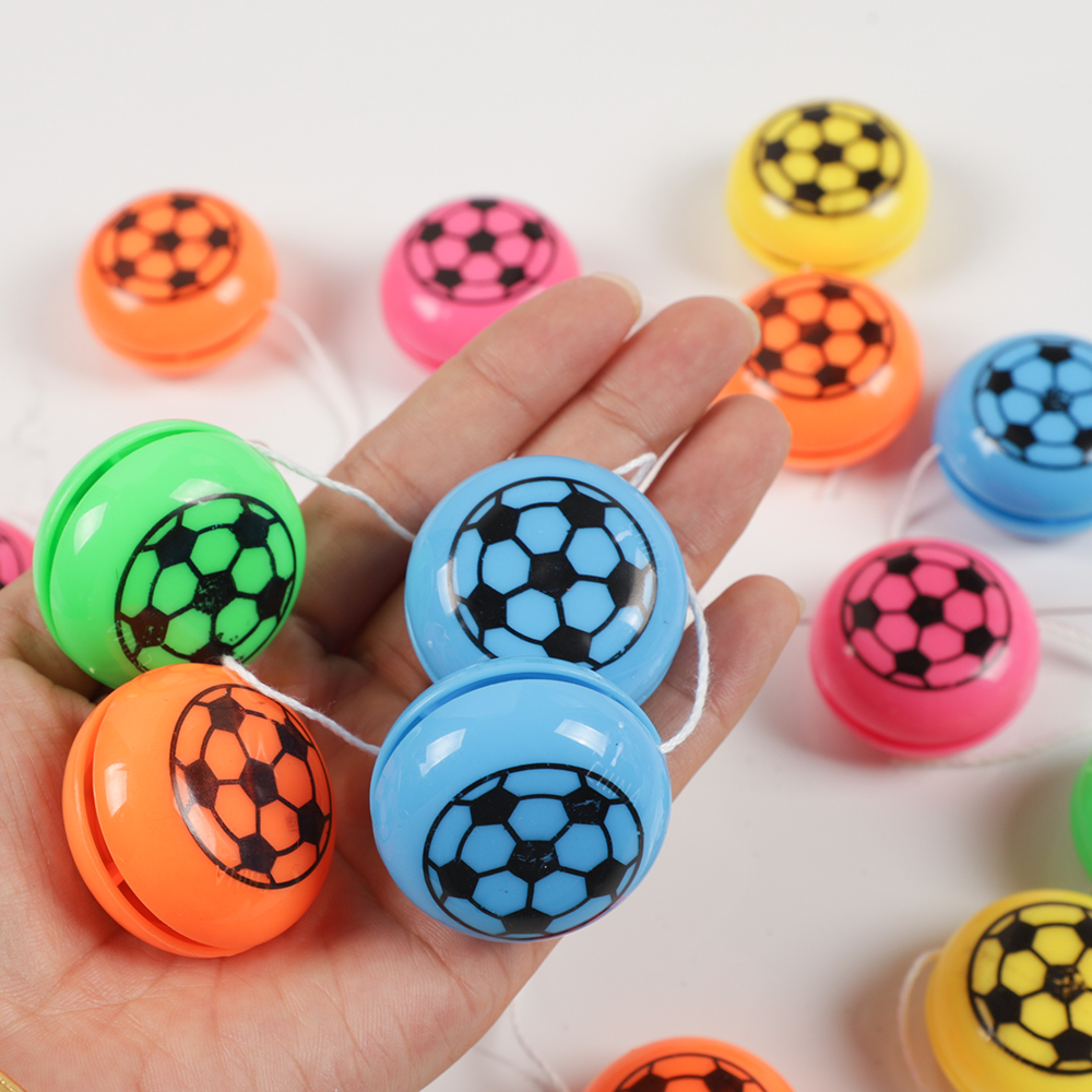 Mini ballons de Football Yoyo en plastique, Gadgets amusants, jouets intéressants pour enfants, de fête d'anniversaire, remplissage Pinata, prix scolaires, 10 pièces