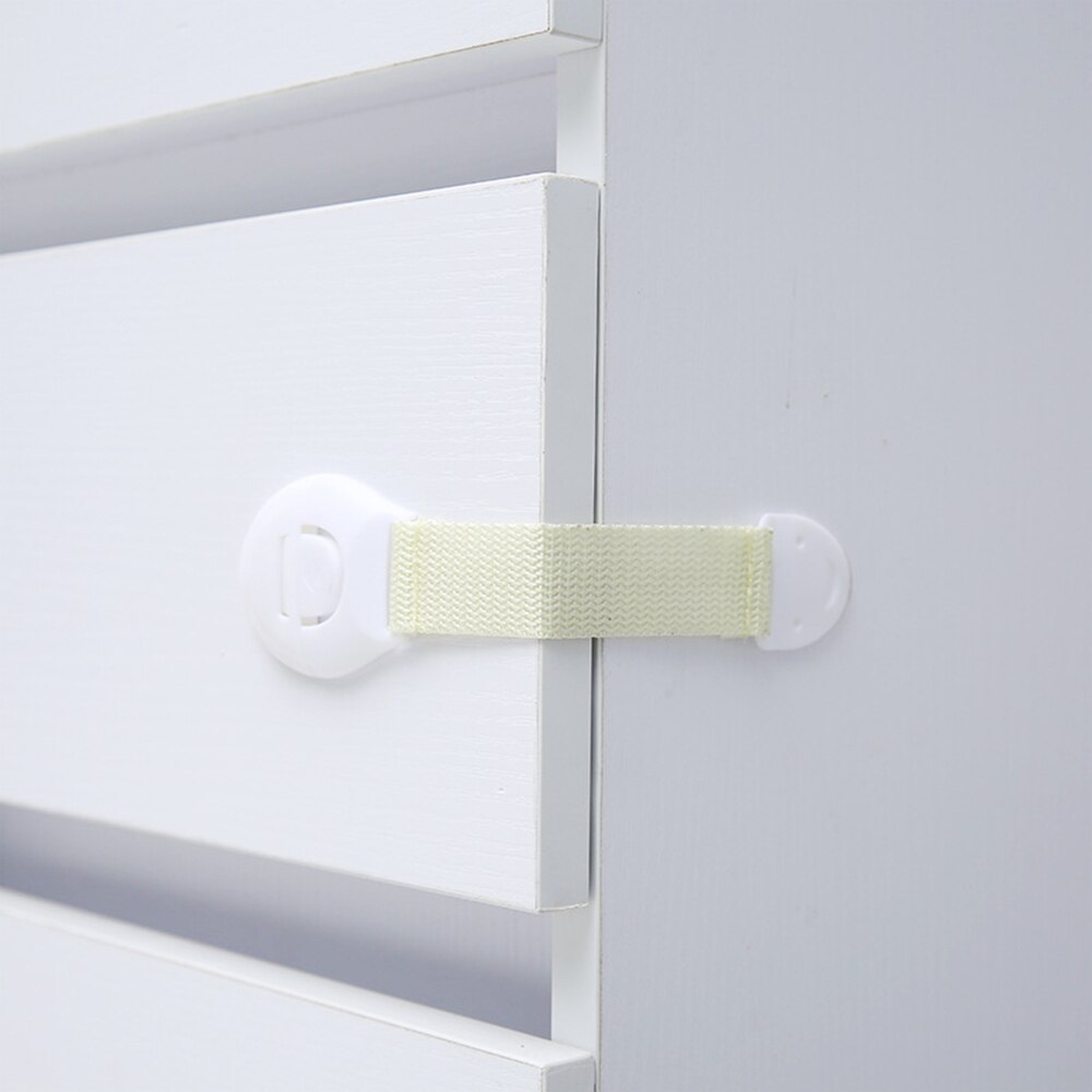 10pcs Child Baby Safety Lock Proof Security Protector Door Lock Kids Child Safety Products: Beige