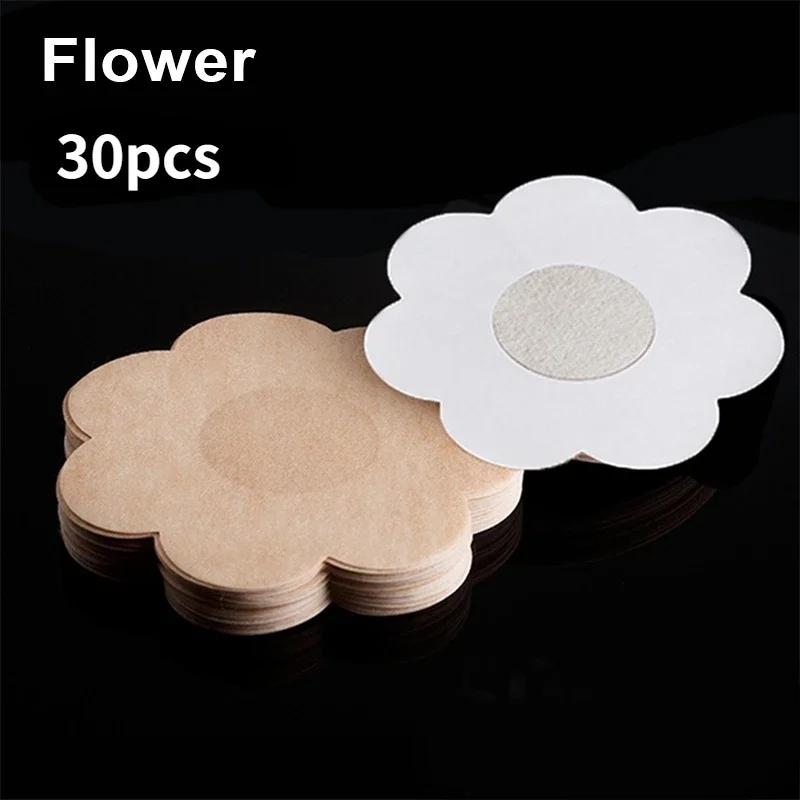 Niet-geweven onzichtbare tepelpasteitjes Borstlift Tape Overlays op BH Stickers Borst Eenmalige tepelhoezen Pads Accessoires: Goud