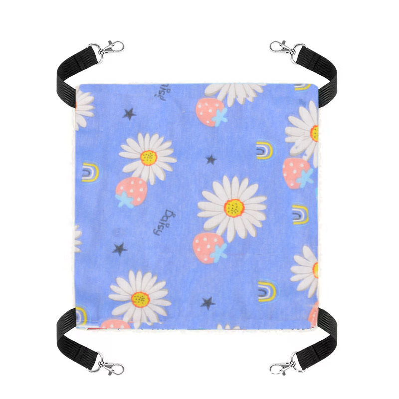 Letto amaca in tela per gatti letti per criceti per animali domestici letto sospeso su entrambi i lati letto a dondolo per animali domestici criceto scoiattolo coniglio resto forniture per il sonno