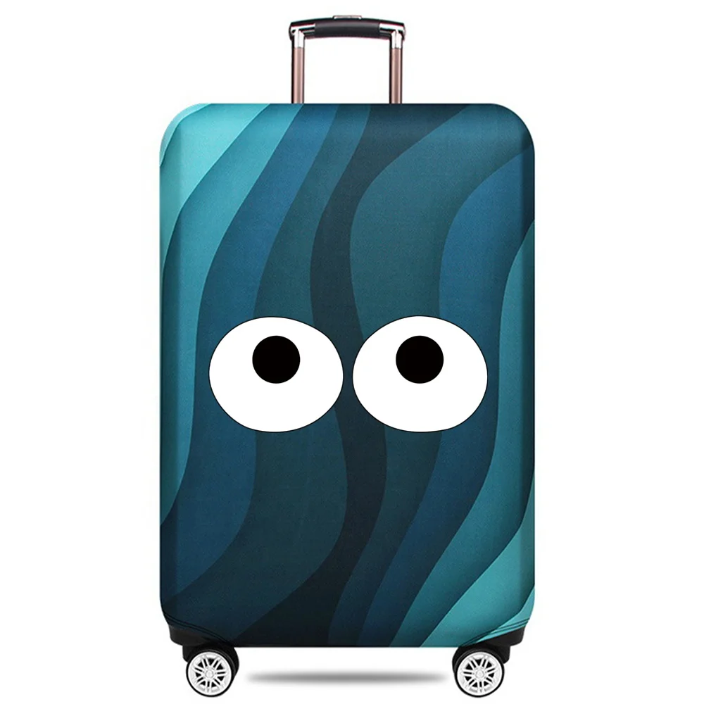 Travel Suitcase Protective Cover Luggage Protective Cover Cute Printing Suitable for 18-28 Inch Suitcases: L / Gold