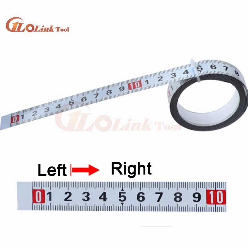 Woodworking T Track Tape Measure 12.5/16/19mm Width Metric Self Adhesive Scale Ruler for Miter Track Router Table Saw Measuring: Left to Right / 3M
