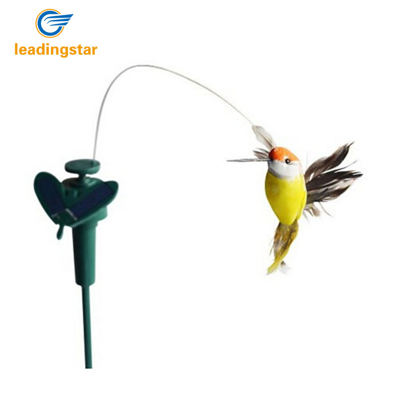 RCtown Divertente Giocattoli Solari Volare Fluttuando Colibrì volare Alimentato Uccelli di colore Casuale Decorazione del Giardino Caldo sellingzk15