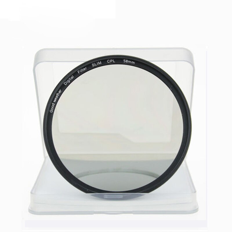 HD Ultrathin Polarizing Filter Photography 58mm SLR Camera Slim CPL polarizing filter