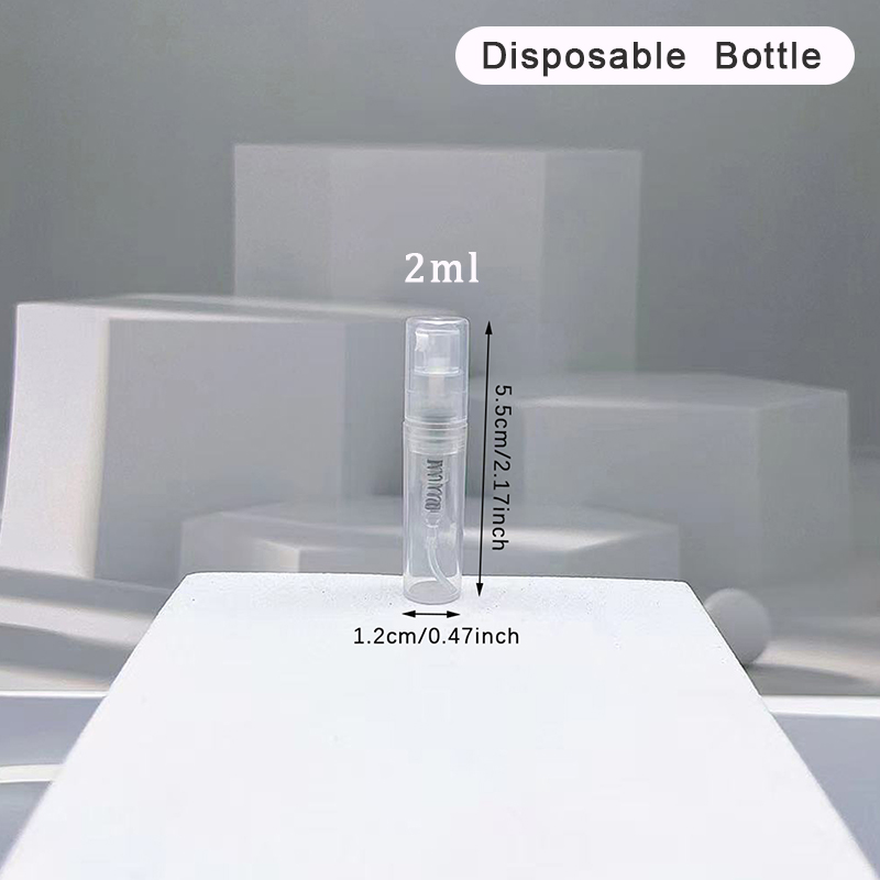Mini botella de vidrio transparente para Perfume, frasco vacío para cosméticos, tubo de ensayo de muestra, viales de vidrio fino, 2ML, 3ML, 5ML, 10ML: Azul oscuro