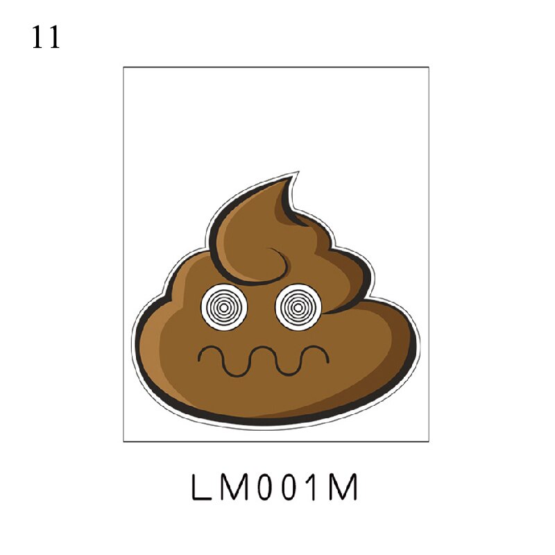 Wall Sticker Vinyl Decals Toilet Stickers Cute Poo Home Decoration Poster: LM001M
