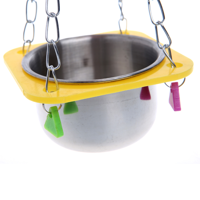 Vogels Papegaaien Opknoping Feed Kom Swing Kooi Speelgoed Voor Parkiet Valkparkiet Kaketoe