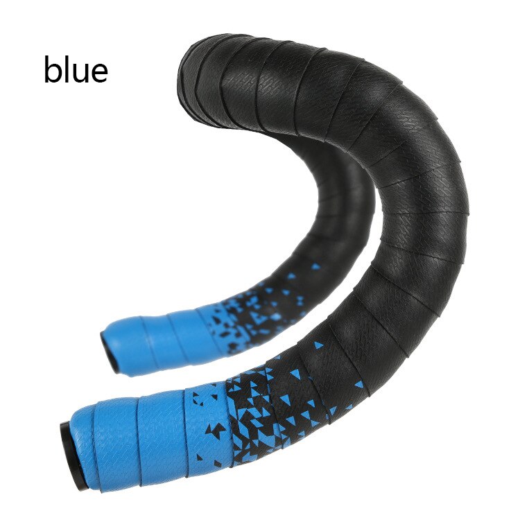1pair Bike Handlebar Wrap Comfortable Road Bicycle Handlebar Tape Non-slip Cycling Handle Belt with Bar Plug Bicycle Equipment: Blue