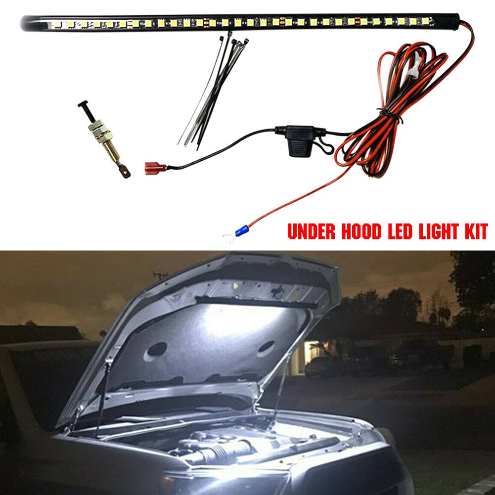 Wit 12V Tot 14V 5W Met Automatische Schakelaar Onder Kap Led Licht Kit Auto Accessoires Inspectie Waterdichte reparatie Lamp Vrachtwagens